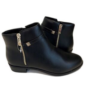 Liz Claiborne Faux Leather Ankle Boots - Size 7.5 Wide - NWOT